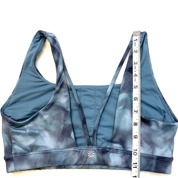 Athleta Exhale Sports Bra - Serene Riviera Blue - Picture 9 of 10